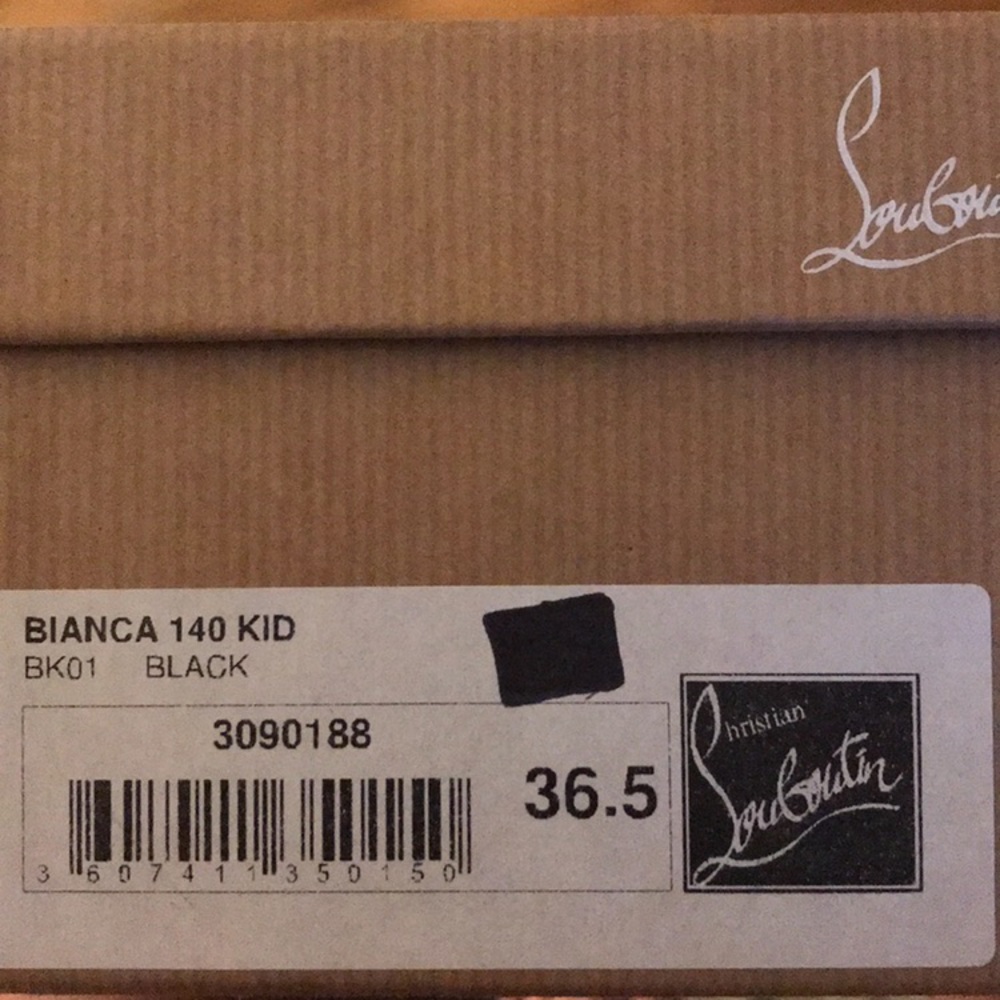 Christian Louboutin Bianca 140 Black 36.5 - Picture 3 of 6